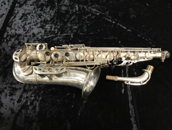 Photo STUNNING! Original Silver Plated Selmer Paris Super Balanced Action Alto Sax # 33075